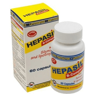 Hepasil  Complejo B Con Silimarina Y Lipotropicos 60 Capsulas