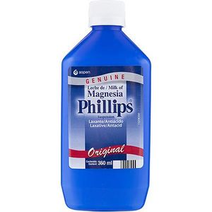 Leche De Magnesia Phillips Original Frasco  360Ml