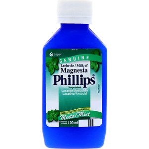 Leche Magnesia Phillips Menta Frasco 120 Ml  Aspen