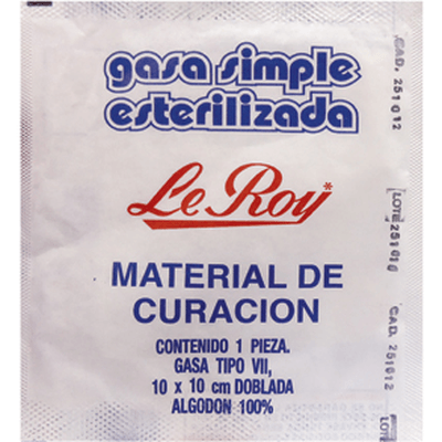Le-Roy-Gasa-Esteril-10Cm-10Cm-100Uni-729513104011