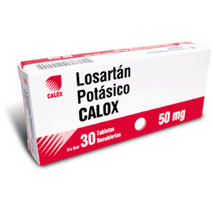 Losartan Potasico 50Mg Calox 30 Tabletas