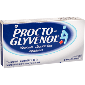 Procto Glyvenol Supositorios 5 Unidades