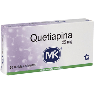 Quetiapina 25Mg Mk 30 Tabletas