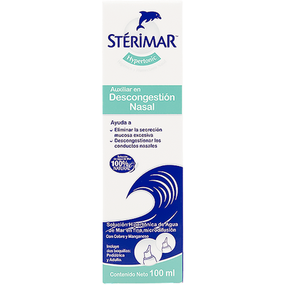 Sterimar Hypertonic Descongestionanate Nasal 100Ml