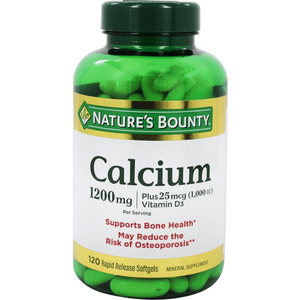 Suplemento  NatureS Bounty  Calcium 1200Mg Con Vitamin D 3 X 120 Rapid Release Softgels