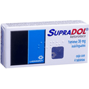 Supradol Sublingual 30Mg  4 Tabletas