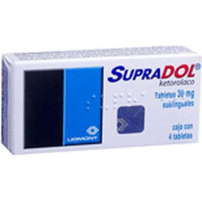 Supradol Sublingual 30Mg X 4 Tabletas
