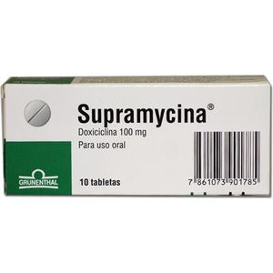 Supramycina 100Mg  10 Tabletas