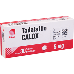 Tadalafilo Tabletas 5 Mg 30 Tabletas