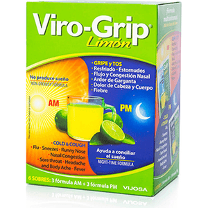 Viro Grip Te Limon Combinado  6 Sobres