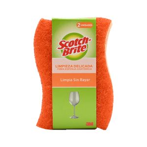 Esponja Scotch Brite Limpieza Delicada Cero Rayas Cocina  2 und