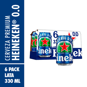 Cerveza Heineken 00 Lata De 330 Ml