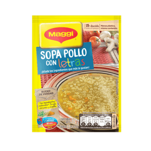 Sopa Letra Maggi Sabor  a pollo  Pollo  Fort12 55G