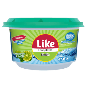 Lavaplatos Like  Crema  Limon 850G