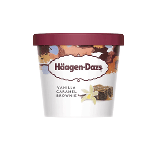 Helado  Haagen Dazs Vainilla Con Caramelo Y Brownie 100Ml