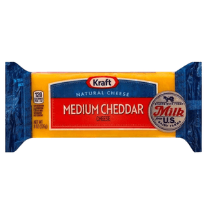 Queso Kraft Medium Cheddar Chunk