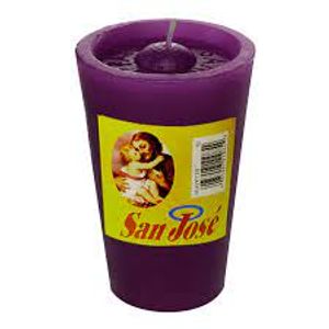 Vela  San Jose 50 Horas Sin Vaso Morada  1 Und