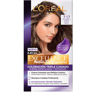 Tinte Excellence  717 Rubio Cenizo Matte