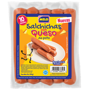 Salchicha Melo  Con Queso 454g