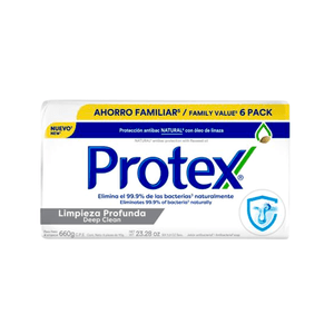 Jabon Protex 6Pack Limpieza Profunda 400 G