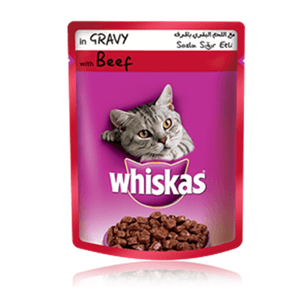 Comida Para Gato Whiskas Homestyle Beef In Gravy 85 GRS