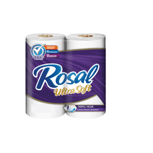 Papel Higienico Rosal Morado 3 Und