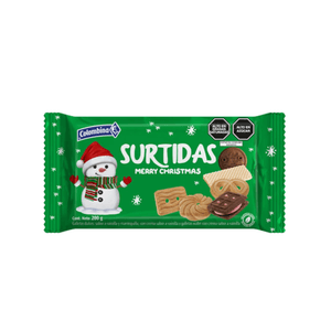 Galletas Navidena Surtidas Colombina Verde 200 GR