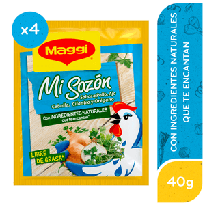 MAGGI Mi Sazón Sabor a Pollo Sobre 10g 4 Unidades