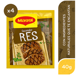 MAGGI Sazonador de Res Sobre 10g 4 Unidades