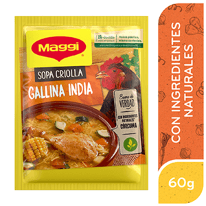 MAGGI Sopa Criolla de Gallina con Fideos Sobre 60 g