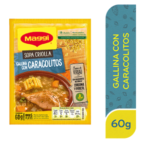 MAGGI Sopa Criolla de Gallina con Caracolitos Sobre 60 g