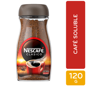 Café Instantáneo NESCAFÉ Clásico  Frasco 120g