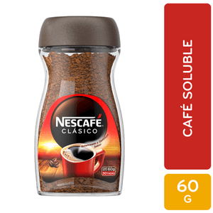 NESCAFÉ Clásico Café Instantáneo Frasco 60g