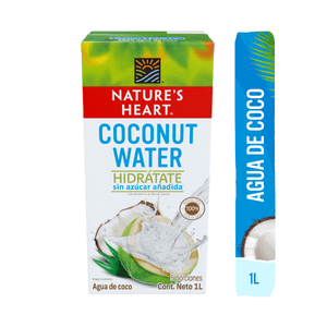 NATURE'S HEART Agua de Coco Caja 1000ml