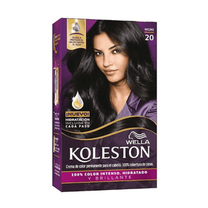 Kit Tinte Para El Cabello Koleston Wella Negro 20