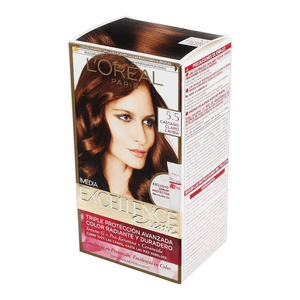 Tinte Para Cabello Loreal Castano Claro Caoba 5-5