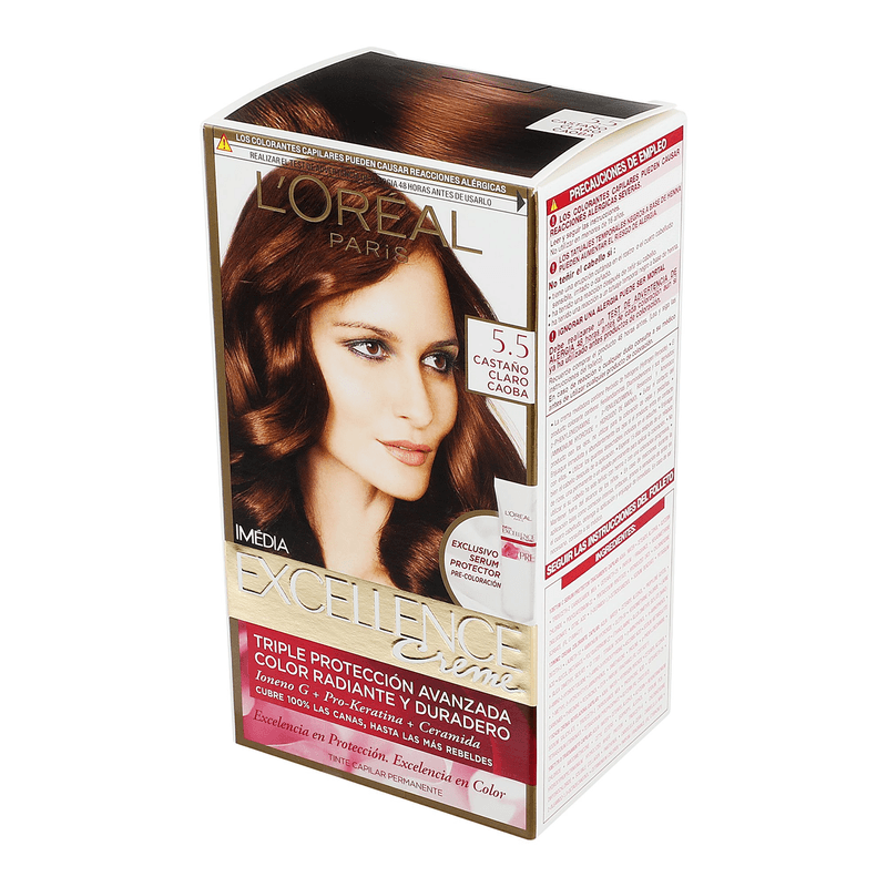 Tinte-Para-Cabello-Loreal-Castano-Claro-Caoba-5-5-7501027275110