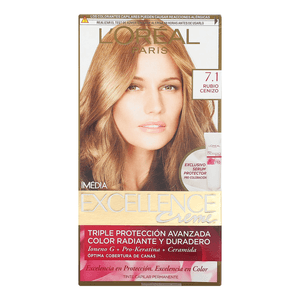 Tinte Para Cabello Loreal Rubio Cenizo 7-1