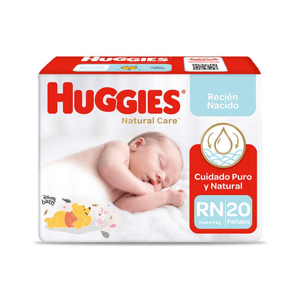 Pañales Desechables Para Bebe Huggies Natural Care 20 UN