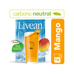 Bebida En Polvo Livean Sabor A Mango 9 GR