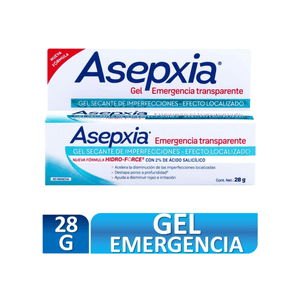 Gel Secante De Imperfecciones Asepxia Emergencia Transparente 28 GR