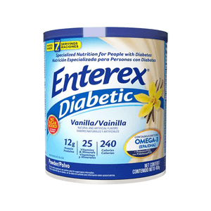 Suplemento Alimenticio Enterex Diabetic Vainilla Polvo 400 GR