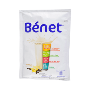 Suplemento Alimenticio Benet Sobre Vainilla 50 G