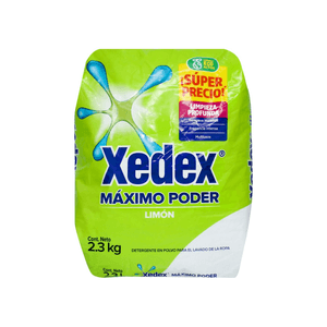 Detergente En Polvo Xedex Maximo Poder Limon 2300 G