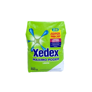 Detergente En Polvo Xedex Maximo Poder Limon 800 G