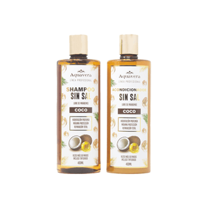 Duo Shampoo Y Acondicionador Aquavera Coco 400 ML