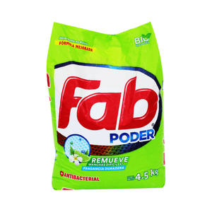 Detergente En Polvo Fab Medio Limon 4500 G