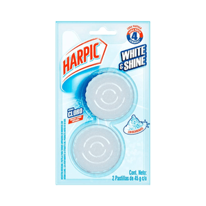 Pastilla Tanque White And Shine Harpic 2 Pastillas