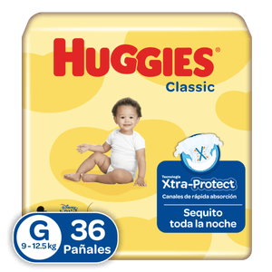 Pañales Huggies Classic Etapa 3/G 36U