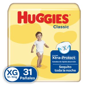 Pañales Huggies Classic Etapa 4/XG 31U